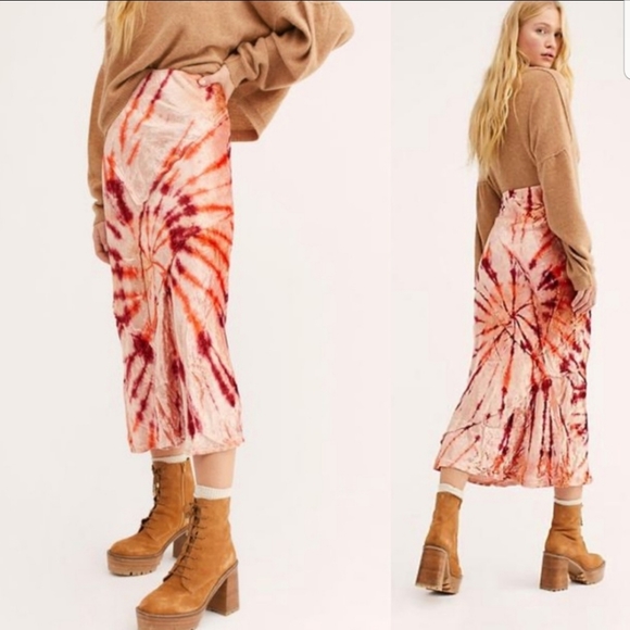 Free People Bali serious Swagger tie-dye skirt - Picture 6 of 7